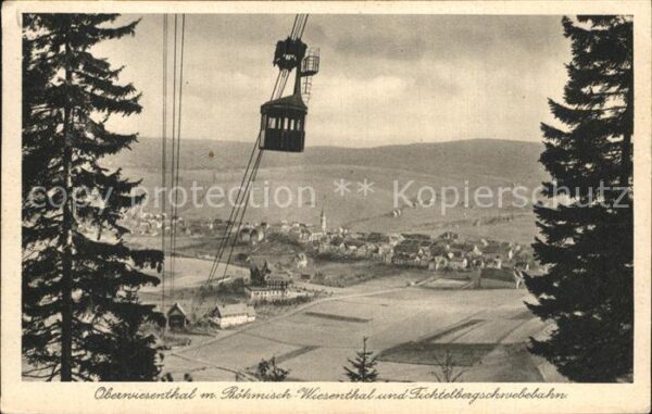 Seilbahn Fichtelberg Oberwiesenthal Böhmisch Wie