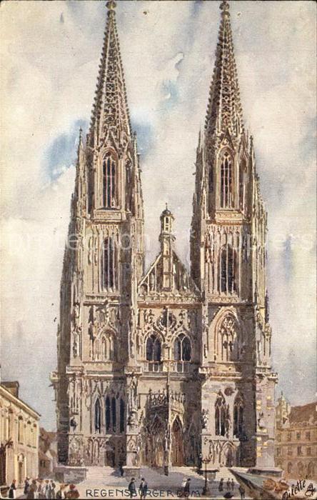 Verlag Tucks Oilette Nr. 711 Regensburg Dom