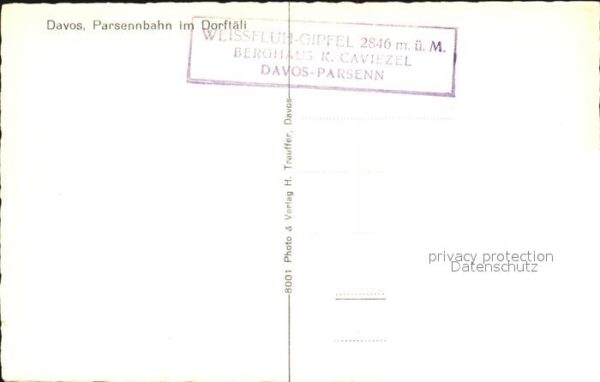 Zahnradbahn Davos-Parsennbahn Dorftäli – Bild 2