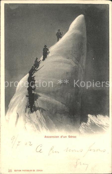Bergsteigen Klettern Ascension d_un Serac