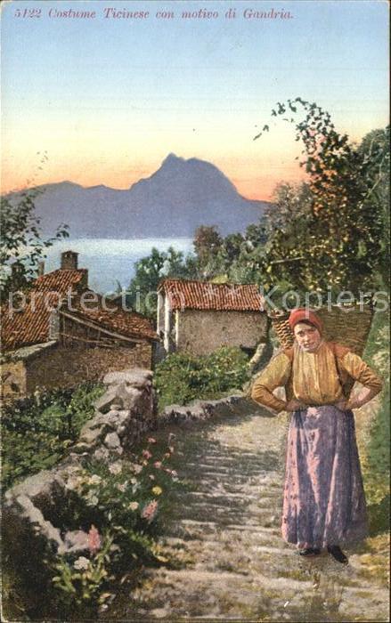 Trachten Schweiz Costume Ticinese Gandria