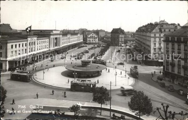 Strassenbahn Geneve Place et Gare de Cornavin