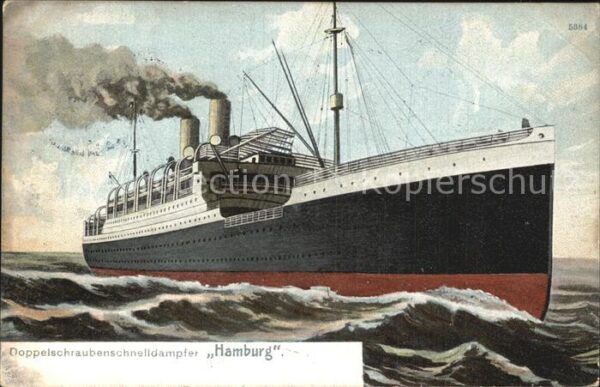 Dampfer Oceanliner Hamburg