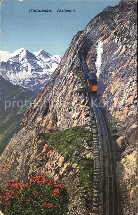 Zahnradbahn Pilatusbahn Eselwand Berneralpen