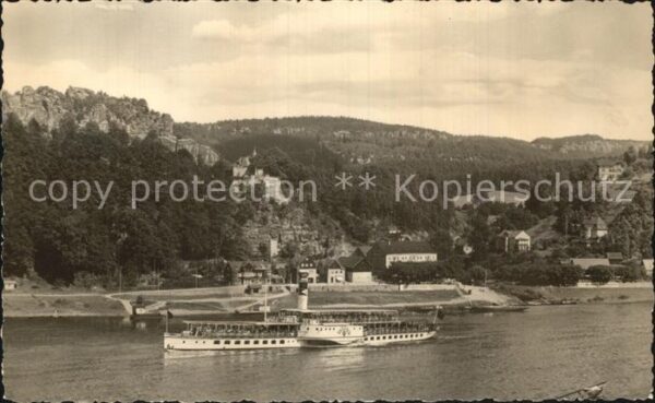 Dampfer Seitenrad Dresden Rathen