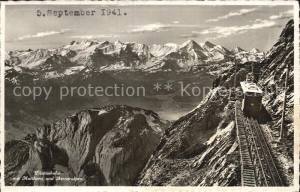 Zahnradbahn Pilatusbahn Matthorn Berneralpen