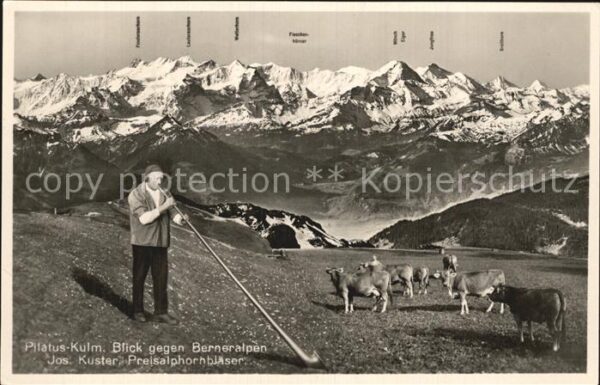 Alphorn Preisalphornbläser Josef Kuster Pilatus