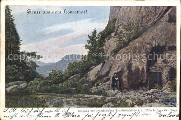 Hoehlen Caves Grottes Tropfsteinhöhle Baar Eingang Lorzethal