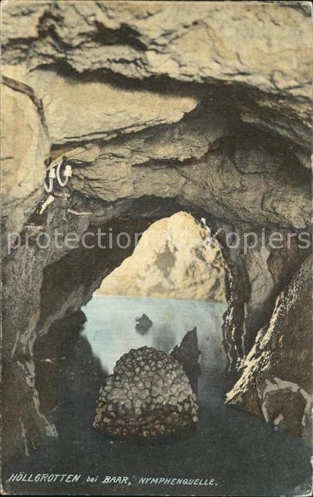 Hoehlen Caves Grottes Höllgrotten Baar Nymphenquelle