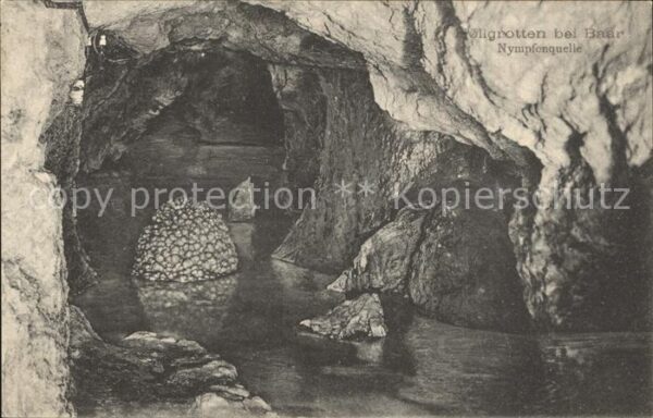 Hoehlen Caves Grottes Höllgrotten Baar Nympfenquelle