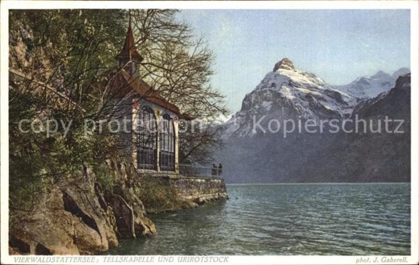 Foto Gaberell J. Nr. 8372 Vierwaldstättersee Tellskapelle Ur