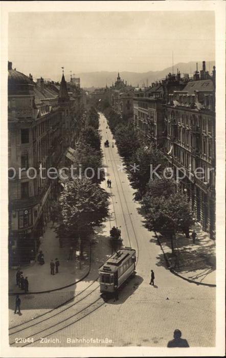 Strassenbahn Zürich Bahnhofstrasse
