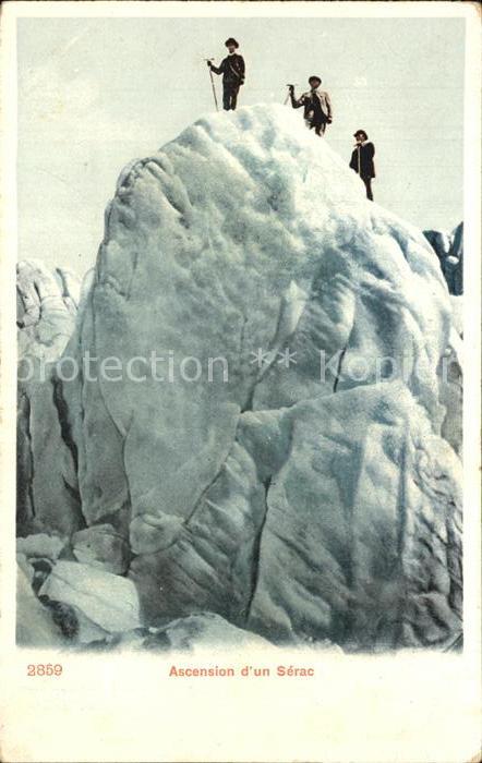 Bergsteigen Klettern Ascension d_un Serac