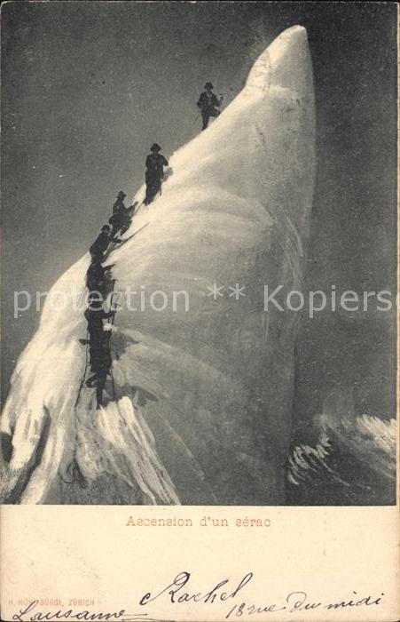 Bergsteigen Klettern Ascension d_un serac