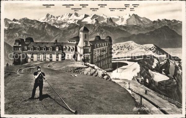 Alphorn Alphornbläser Rigi-Kulm