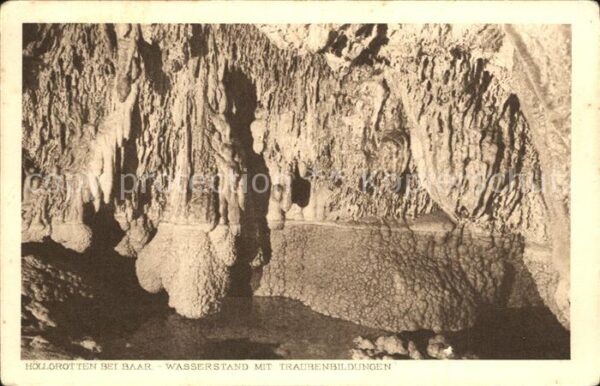 Hoehlen Caves Grottes Höllgrotten Baar Wasserstand Traubenbil