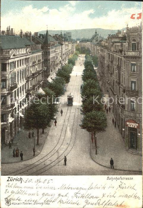 Strassenbahn Zürich Bahnhofstrasse
