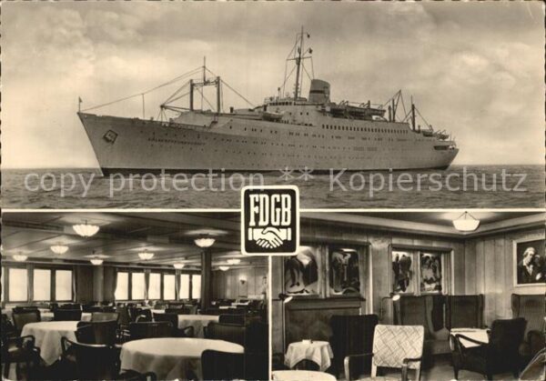 Schiffe Ships Navires Urlauberschiff MS Völkerfreundschaft