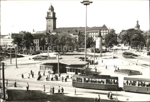 Strassenbahn Plauen Vogtland Otto-Grotewohl-Platz