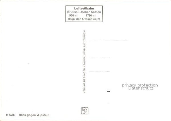 Seilbahn Brülisau-Hoher Kasten Alpstein – Bild 2