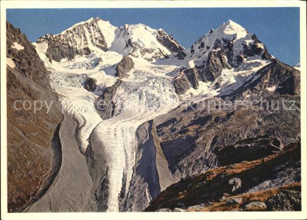 Gletscher Bianco-Grat Piz Bernina Piz Roseg
