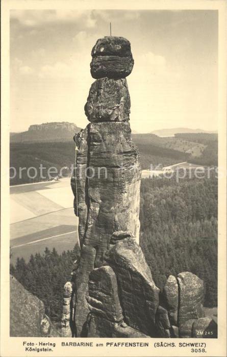 Klettern Bergsteigen Barbarine Pfaffenstein Sächsische Schwe