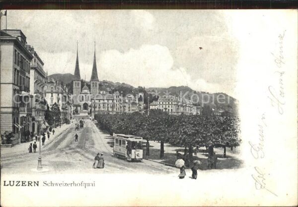 Strassenbahn Luzern Schweizerhofquai