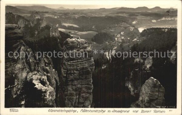 Foto Hahn Nr. 41 Rathen Elbsandsteingebirge Höllenhun