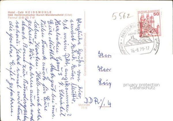 Manderscheid Eifel Hotel Cafe Heidsmühle – Bild 2