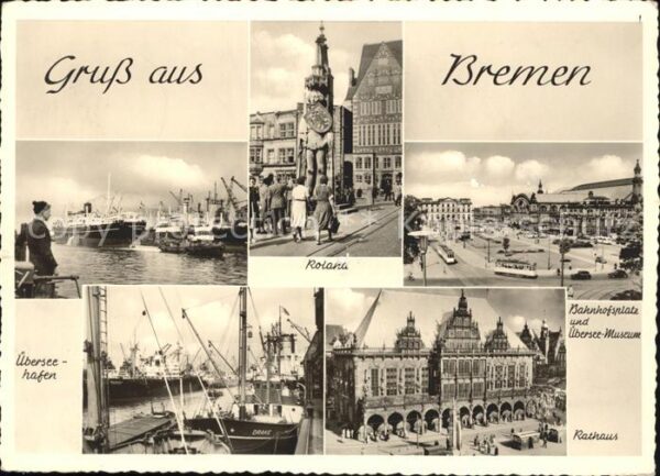 Bremen Bahnhofsplatz Rathaus Übersee-Hafen See