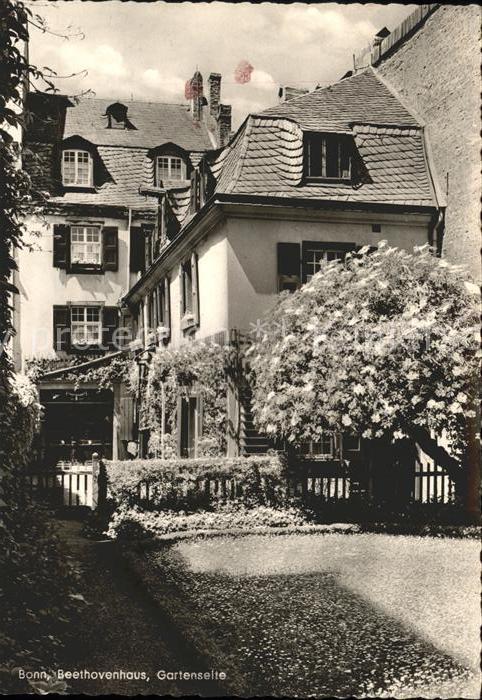 Bonn Rhein Beethovenhaus Gartenseite