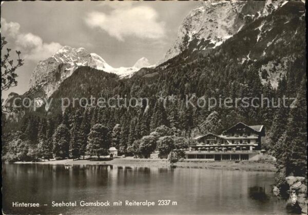 Hintersee Allgaeu Seehotel Gamsbock Reiteralpe