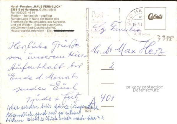 Bad Harzburg Hotel Pension Haus Fernblick – Bild 2