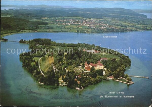 Insel Mainau Fliegeraufnahme Blumeninsel