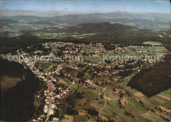 Wilhelmsfeld Höhenluftkurort Fliegeraufnahme