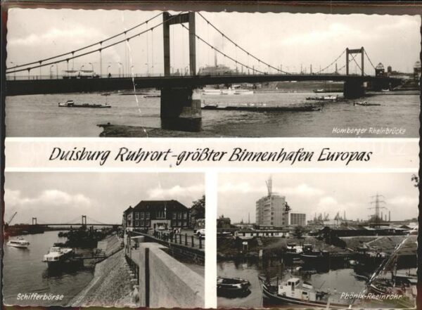 Duisburg Ruhr Binnenhafen Homberger Rheinbrücke Phöni