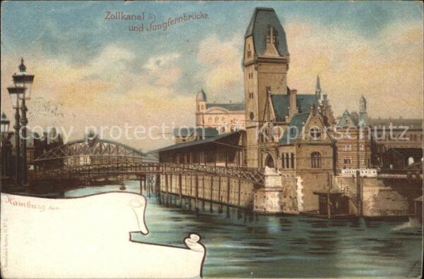 Hamburg Zollkanal Jungfernbrücke