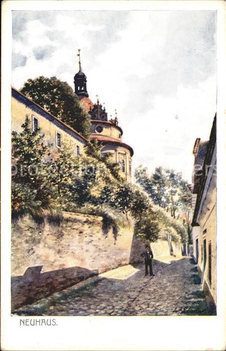 Neuhaus Aach Künstlerkarte J. Boukal