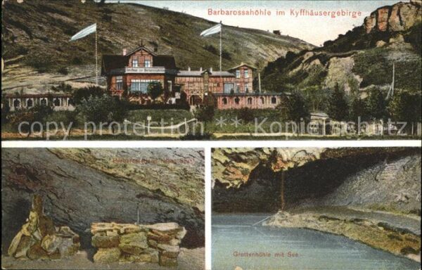 Kyffhaeuser Gebirge Grottenhöhe See