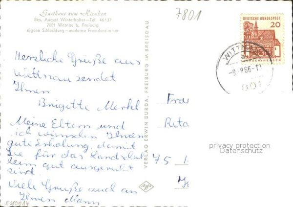 Wittnau Breisgau Gasthasu zum Hirschen b. Freiburg – Bild 2