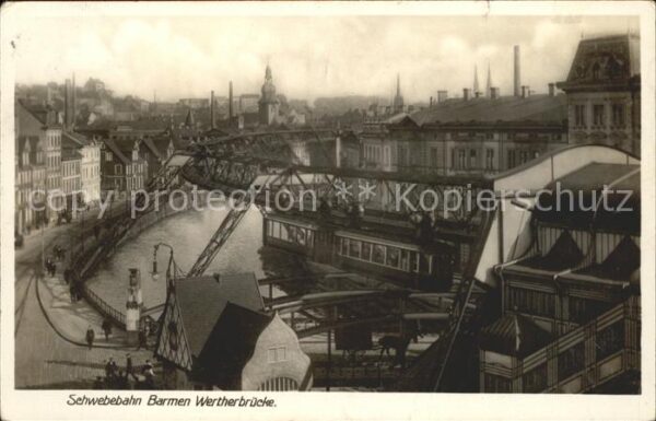 Schwebebahn Wuppertal Barmen Wertherbrücke