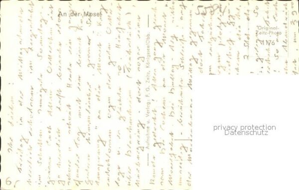 Foto Zeitz F.G. Nr. 1176 Moseltal bei Bullay-Alf – Bild 2