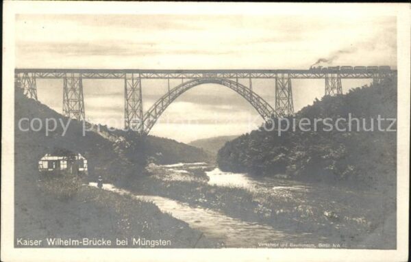Bruecken Bauwerke Kaiser-Wilhelm-Brücke Müngstener Brücke