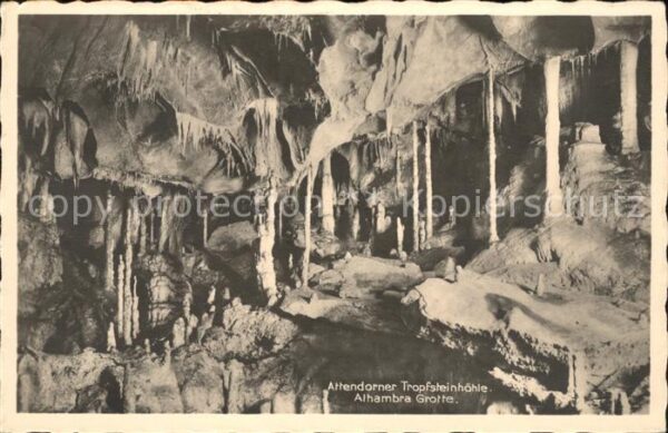 Hoehlen Caves Grottes Attendorner Tropfsteinhöhle Alhambra Gr