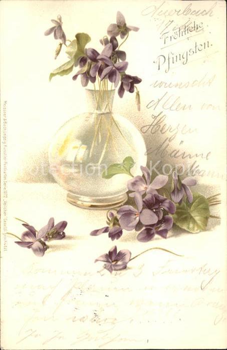 Pfingsten Pentecost Pentecote Veilchen Meissner-und-Buch-Verlag Serie