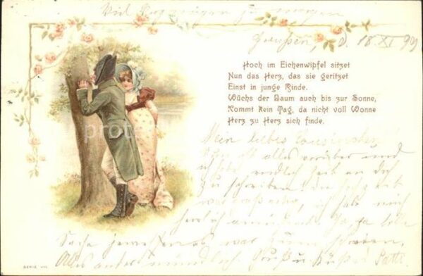 Paare Poesie Gedicht Baum ritzen