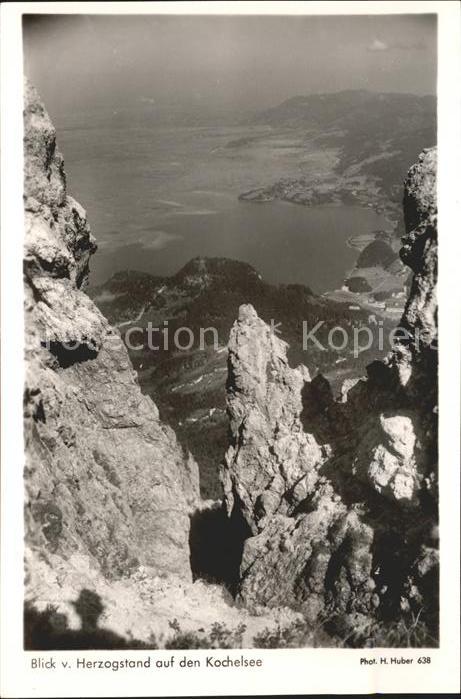 Foto Huber H. Nr. 638 Herzogstand Kochelsee