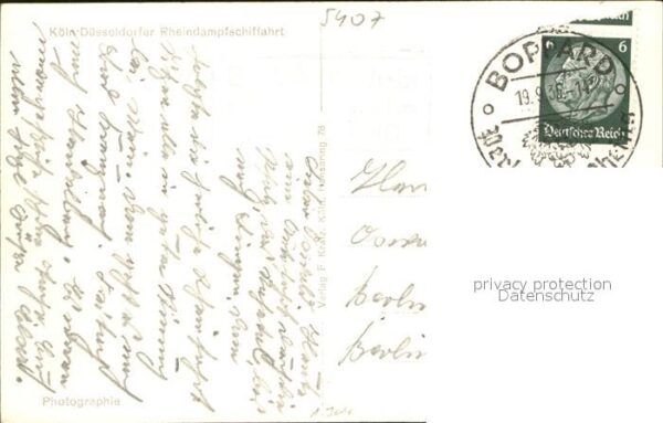 Foto Kratz Nr. 9 Schloß Stolzenfels Dampfer Rhein – Bild 2