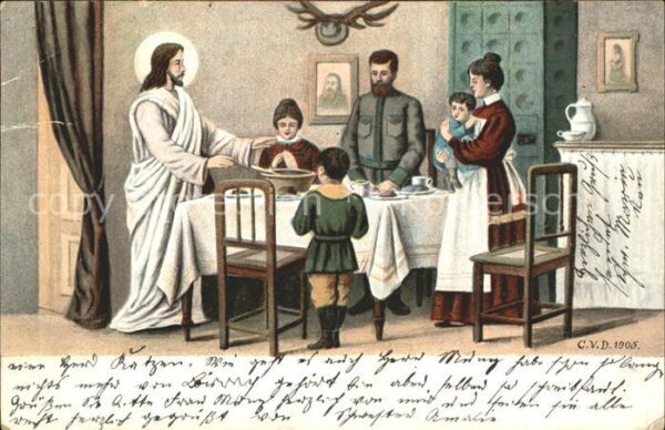 Jesus Christus Christentum Gebet Tisch Essen Kinder
