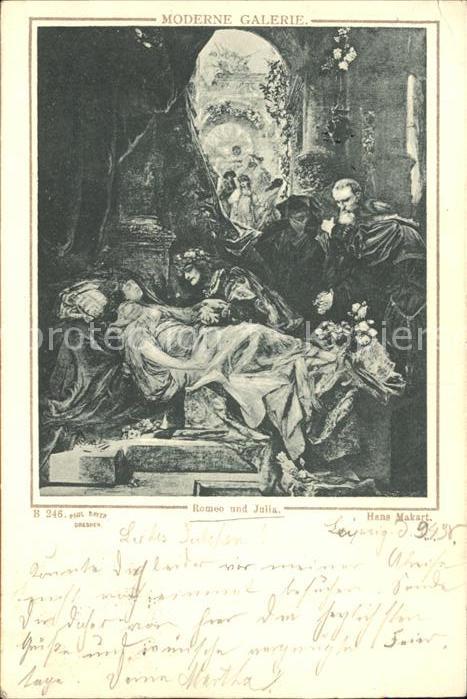 Kuenstlerkarte Hans Makart Romeo und Julia Nr. 246 Mod